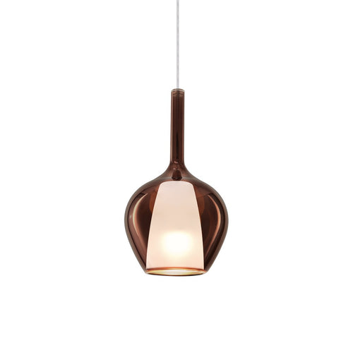 Ideal Lux KALIQUE 18 cm koepelvormige hanglamp voor plafond, koperkleurig, 1x E27 fitting