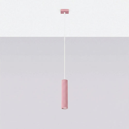 Sollux Lighting Hanglamp KARBON 1 roze - 8x8x118cm