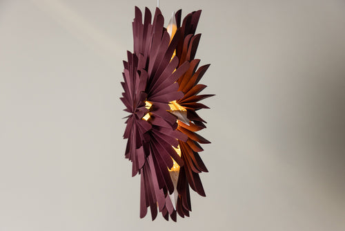 Rebellenclub Hanglamp Osaga - Donkerrood