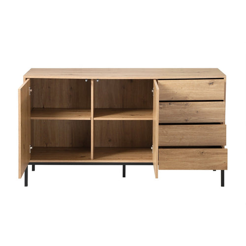 Calicosy - LENNY Dressoir - Licht hout - 140x40x80 cm