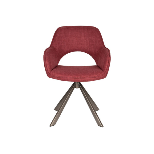 Housecraft Living Toye Eetkamerstoelen draaibaar Rood - Set van 2 - vtwonen shop