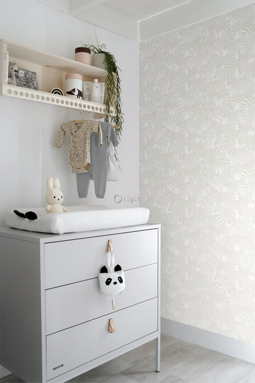 Origin Wallcoverings behang zebra's zilver - 53 cm x 10.05 m - 346836
