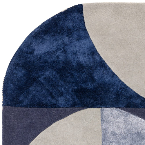 Vloerkleed MOMO Rugs Matrix Oval Indigo 160x230 cm