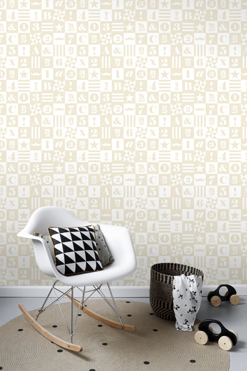 ESTAhome behang blokken beige - 53 cm x 10.05 m - 138727