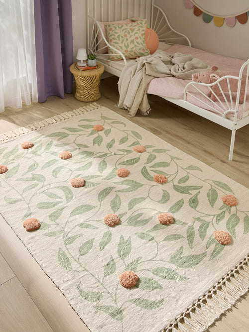 benuta kindervloerkleed Hana - crème/roze - 90x130 cm