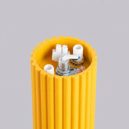 Sollux Lighting Plafondlamp HALO geel IP44 - 12x12x21cm