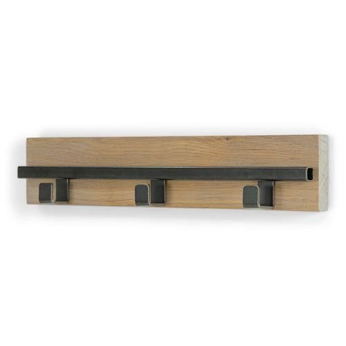 Spinder Design Wandkapstok Rumo 3 Hook - Blacksmith / Eiken