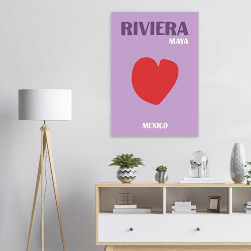 Artfulprints  Mexico - Riviera Maya   poster A4 21x29.7 cm - vtwonen shop