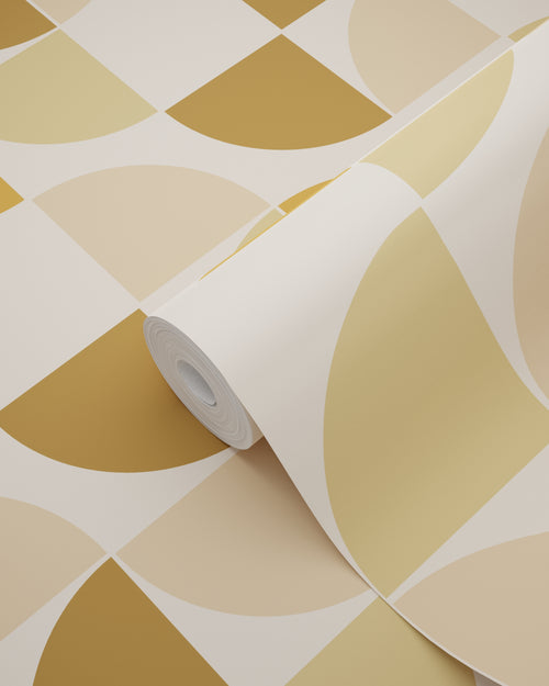 ESTAhome behang retro ornamenten bruin, beige en okergeel - 50 x 900 cm - 132023
