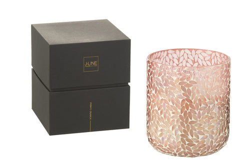 J-Line geurkaars Tender Rose - roze - large - 120U - vtwonen shop