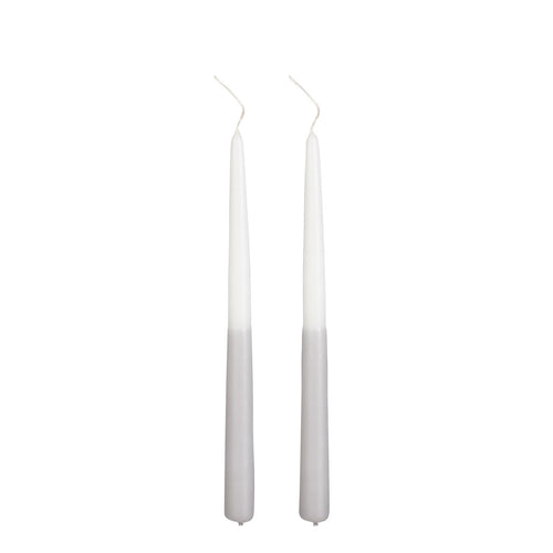 Mica Decorations Dip-dye Dinerkaars - Set van 2 - H30 cm - Lichtgrijs