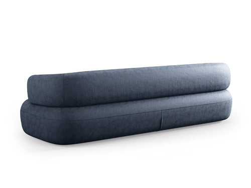 Micadoni - Bank "Jenny" 4 zitplaatsen, chenille, donkerblauw - 90x226x73cm