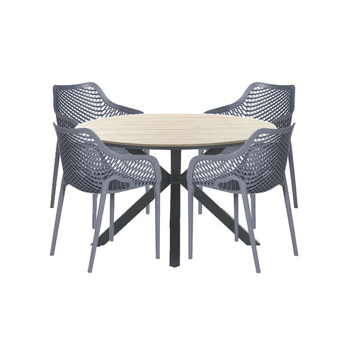 Garden Impressions tuinset Air XL - Tulli light teak look - 5-delig