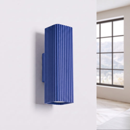 Sollux Lighting Wandlamp RAYO 20 ultramarijn - 6x8x20cm