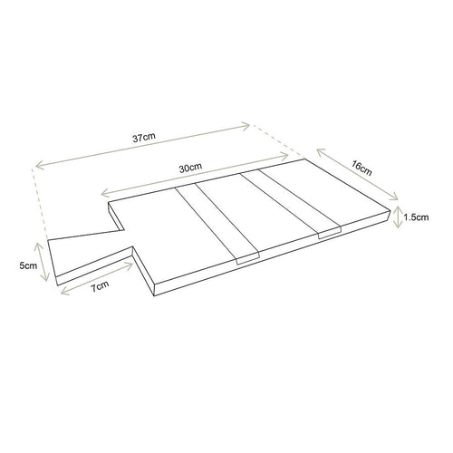 vtwonen Dienblad - Hout - Zwart - 37x16cm - vtwonen shop