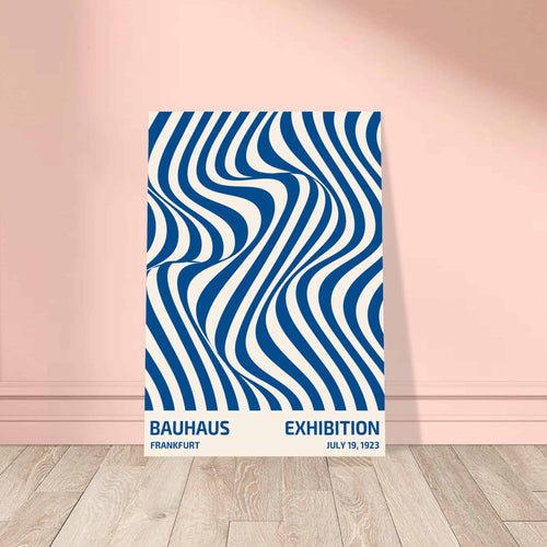 Artfulprints  Bauhaus - Exhibition Frankfurt blue   poster 30x40 cm - vtwonen shop