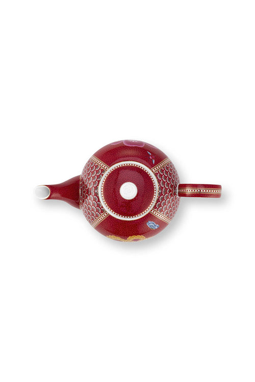 Pip Studio - Blooming Tales Fantasy Dark Red - Theepot Large - Theekan - 1,6L