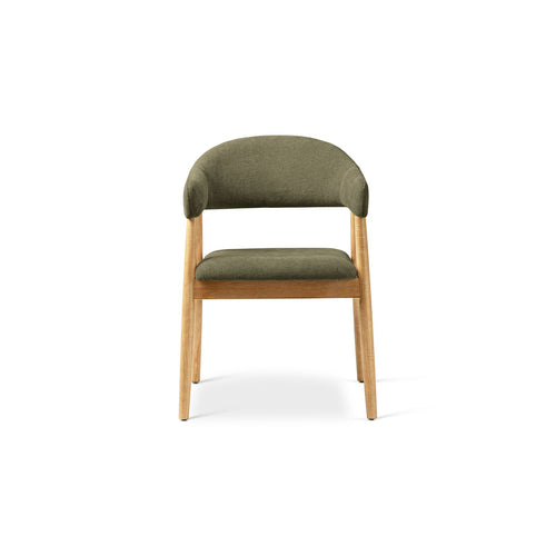 Set van 2 stoelen Adra chenille lichtgroen - 59x56x77cm