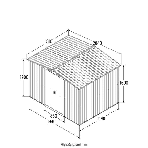 Home Deluxe Gereedschapsschuur BOHIO L - vtwonen shop