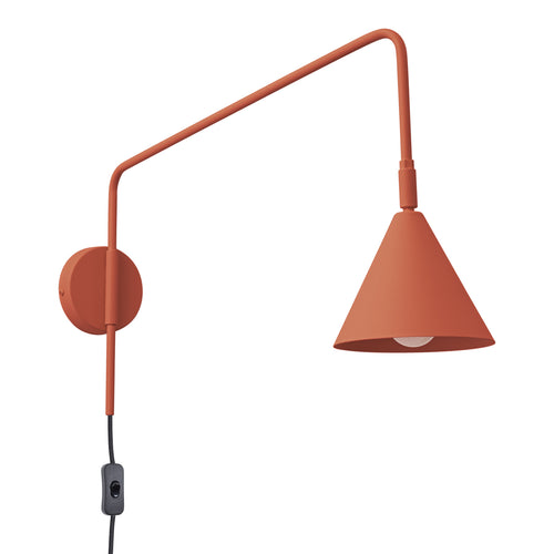 Sollux Lighting Wandlamp NOX rood oker - 14x61x30cm