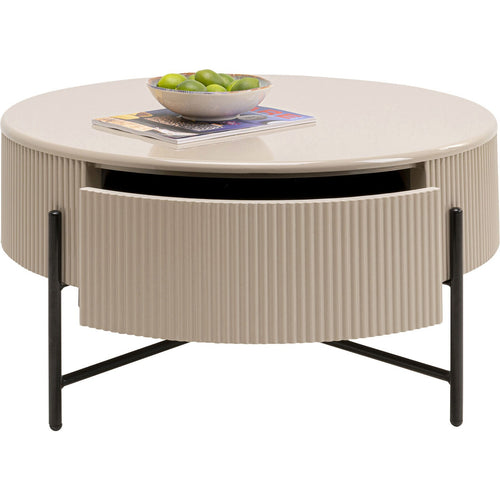 Kare Design Salontafel Riffle Ø80cm