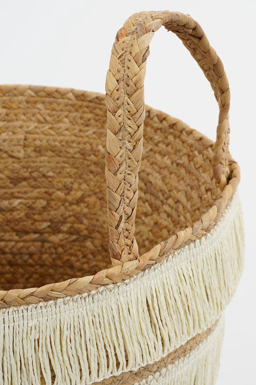 Mica Decorations Opbergmand - Set van 2 - H30 x Ø32 cm - Waterhyacint - Bruin - vtwonen shop