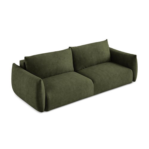 LaMiaSofa 3-zits slaapbank Savona - chenille stof - olijf - 230x105x90