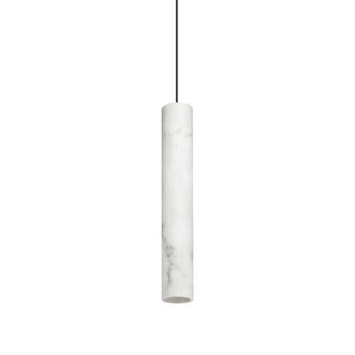 Ideal Lux LOOK Slanke hanglamp voor aan het plafond, albast, 1x GU10 fitting