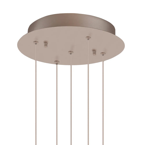 Highlight hanglamp Egg - 5 lichts - 30  x 155   cm - champagne