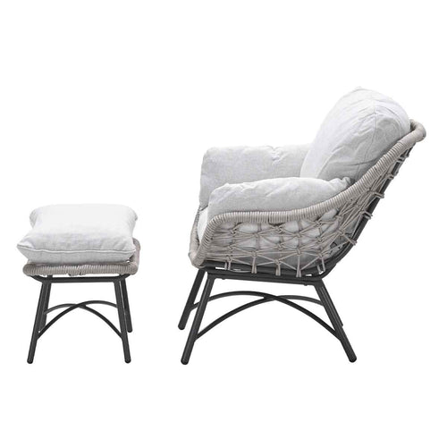 Garden Impressions loungestoel Selene rope taupe