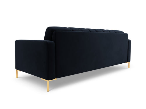 Cosmopolitan Design Bank Bali 3-zits, flueel, donkerblauw - 96x177x75cm