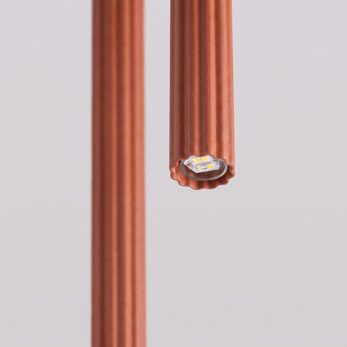 Sollux Lighting Hanglamp ARCHE 2P rode oker - 15x15x118cm