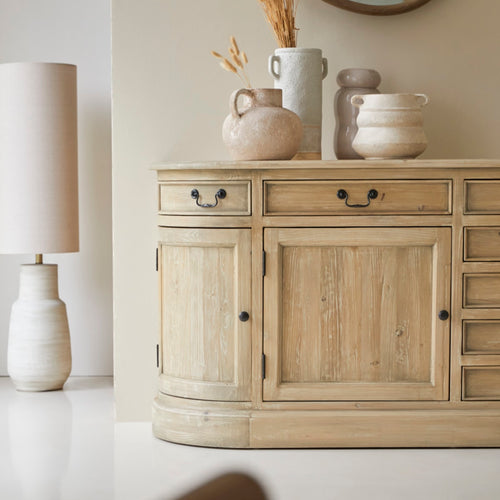 Tikamoon Grenen buffetkast 225 cm - Naturel - vtwonen shop