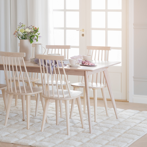 Rowico Home Yumi verlengbare houten eettafel whitewash - 190 x 90 cm - vtwonen shop