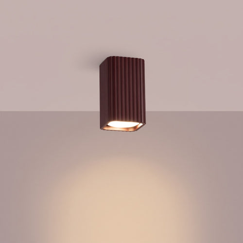 Sollux Lighting Plafondlamp RAYO 10 bruin - 6x6x10cm