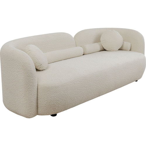 Kare Design Sofa Kelly Boucle 3-Zits creme