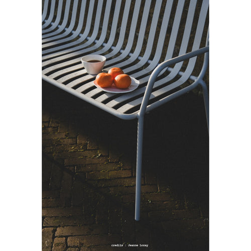 Tikamoon Metalen 2-zits tuinbank in crèmekleur - Beige