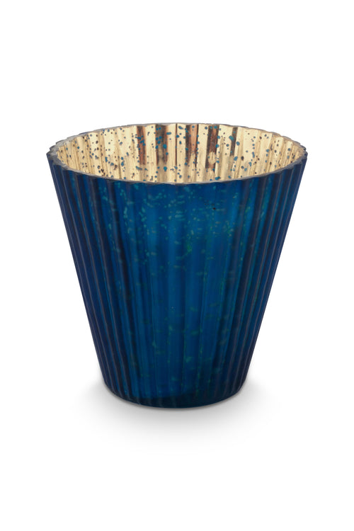 Pip Studio Waxinelichthouders Set 3 - Glas - Blauw - 10x10.5cm
