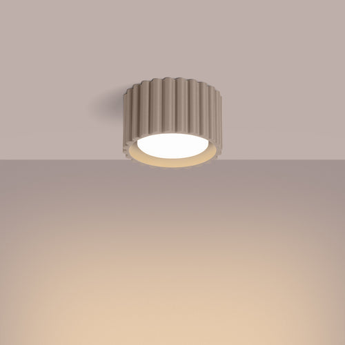 Sollux Lighting Plafondlamp AURA 1 taupe Gx53 - 10x10x10cm
