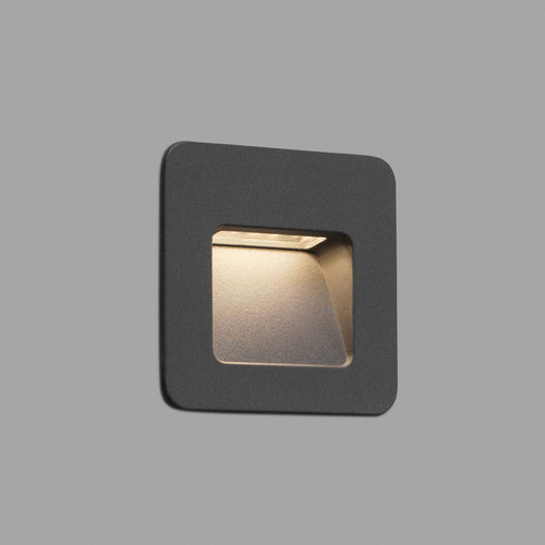 Faro Nase-1 - LED Outdoor Inbouw Wandlamp Donkergrijs IP44