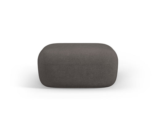 Micadoni Poef Jenny boucle, grijs - 88x90x40cm
