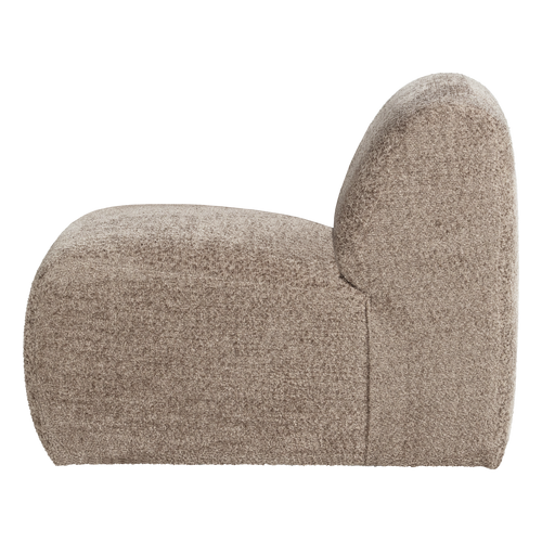 WOOOD 1-zits bank Mojo Base - Wollig - Donkerzand - 74x84x97