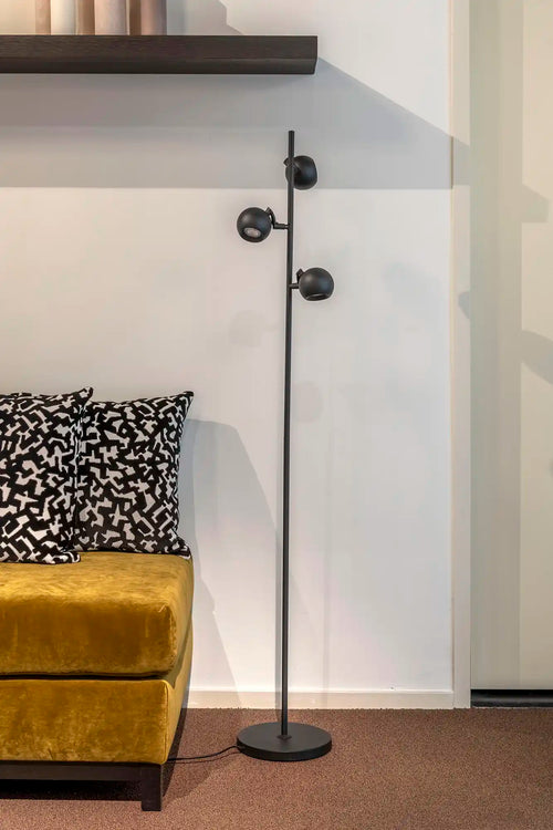 Artdelight vloerlamp Bolero - 3 lichts - 25  x 160   cm - zwart - vtwonen shop