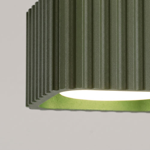 Sollux Lighting Plafondlamp RIFF 1 olijfgroen Gx53 - 10x10x6cm