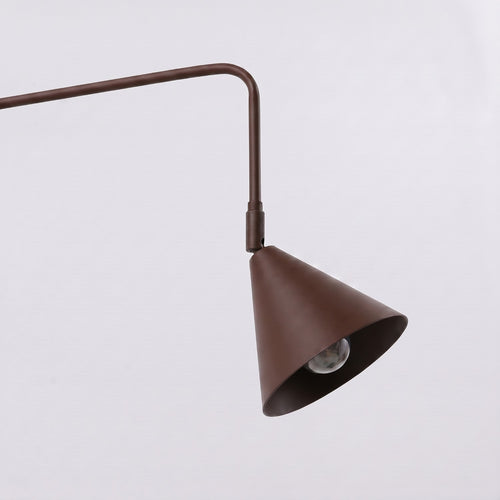 Sollux Lighting Wandlamp NOX 2 bruin met schakelaar - 150x80x30cm