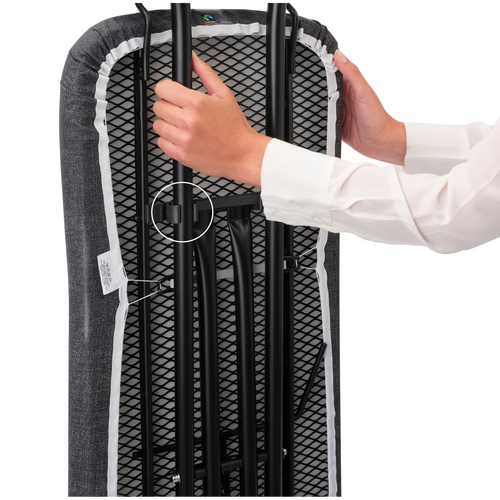 Brabantia Strijkplank B, 124x38 cm, solide stoomunithouder - Denim Blue