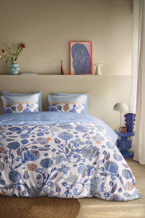 Oilily Dekbedovertrek Taya - 140 x 200/220 cm - Blauw