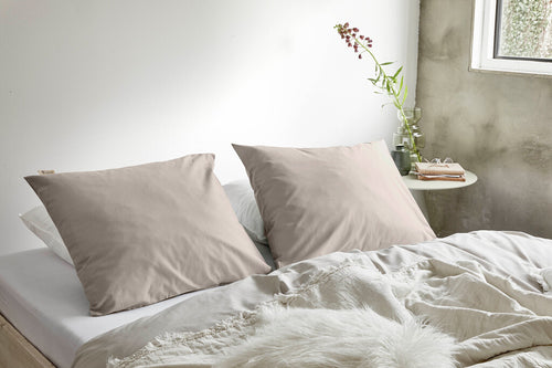 Walra - Kussensloop Crispy Cotton - 2x 60x70 cm - Zand