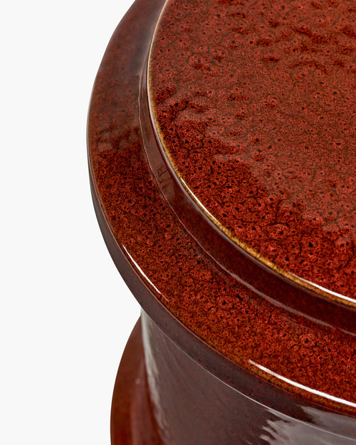 Serax Bijzettafel donkerrood geometrisch Pawn - vtwonen shop