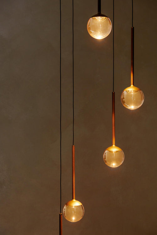 Lucide hanglamp CALINA - Geïntegreerde LED - Amber
